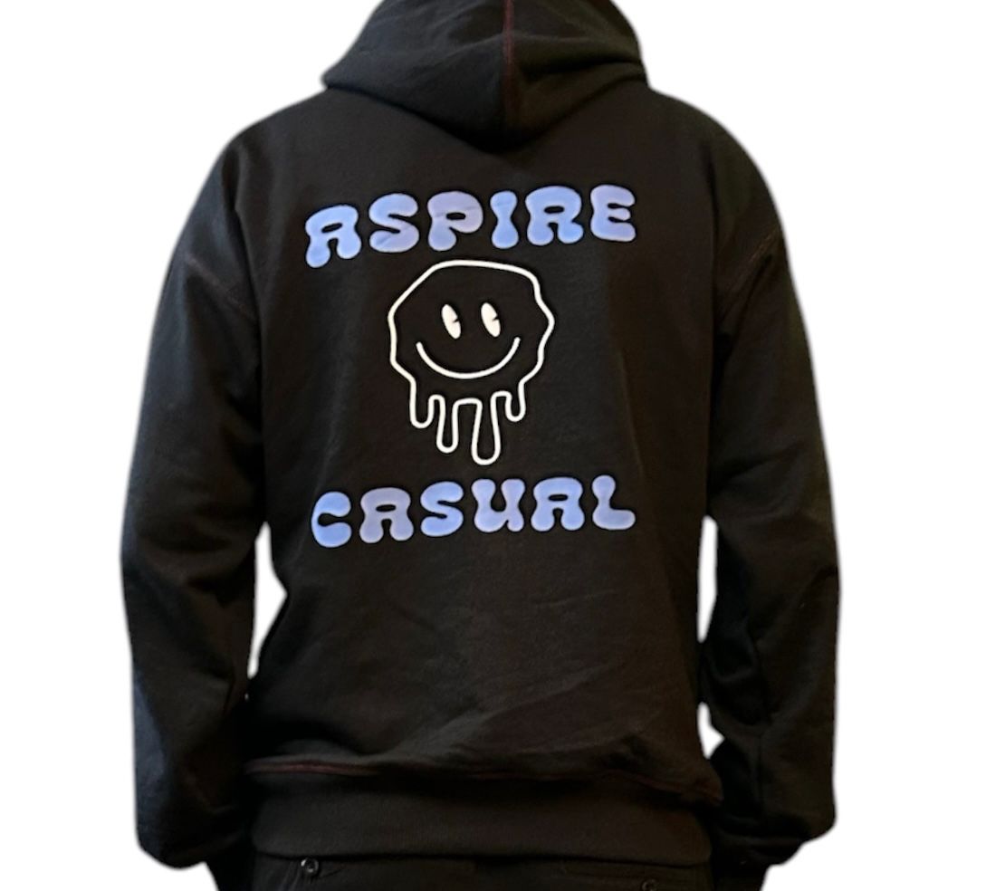 BLACK HOODIE - Aspire Casual