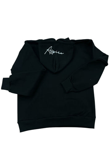 BLACK HOODIE - Aspire Casual