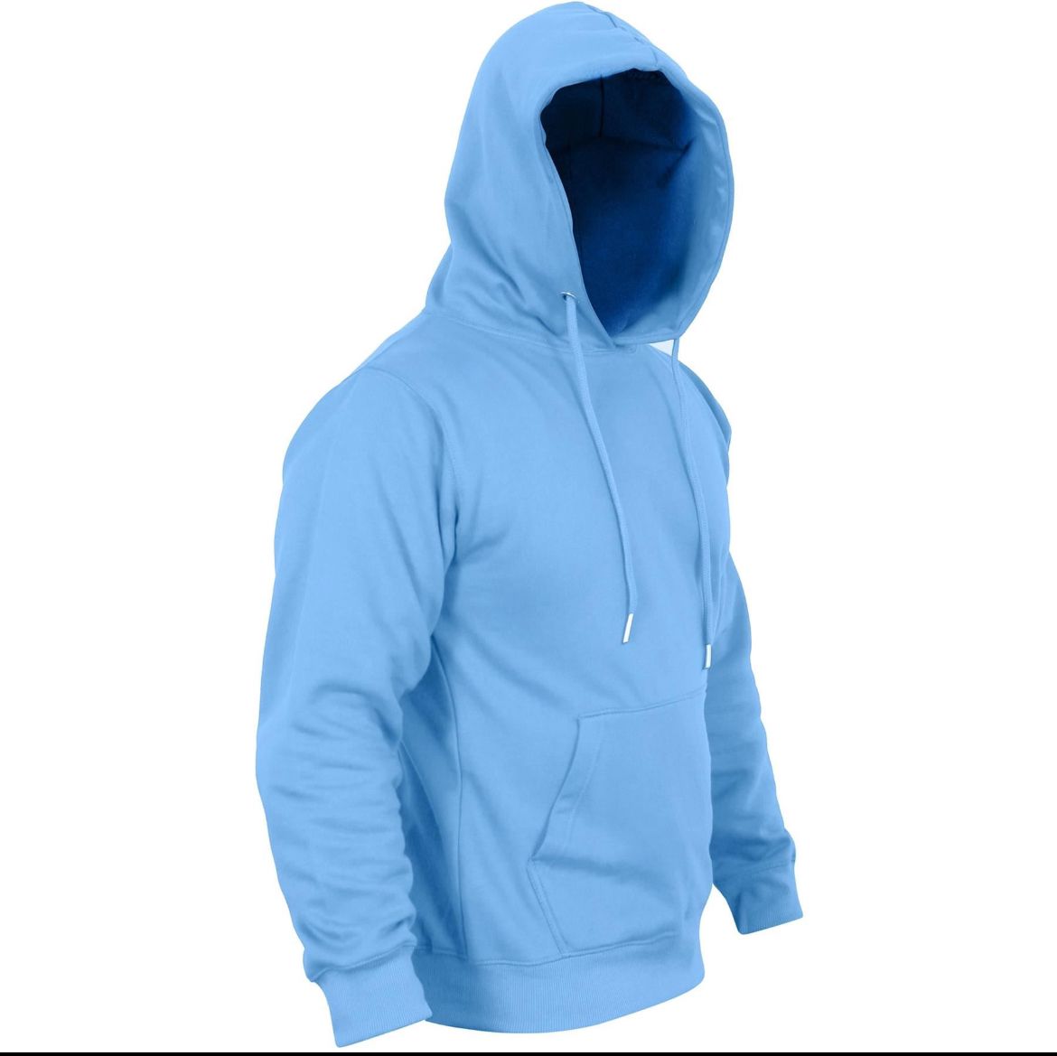 Plain Sky Blue Hoodie - Aspire Casual