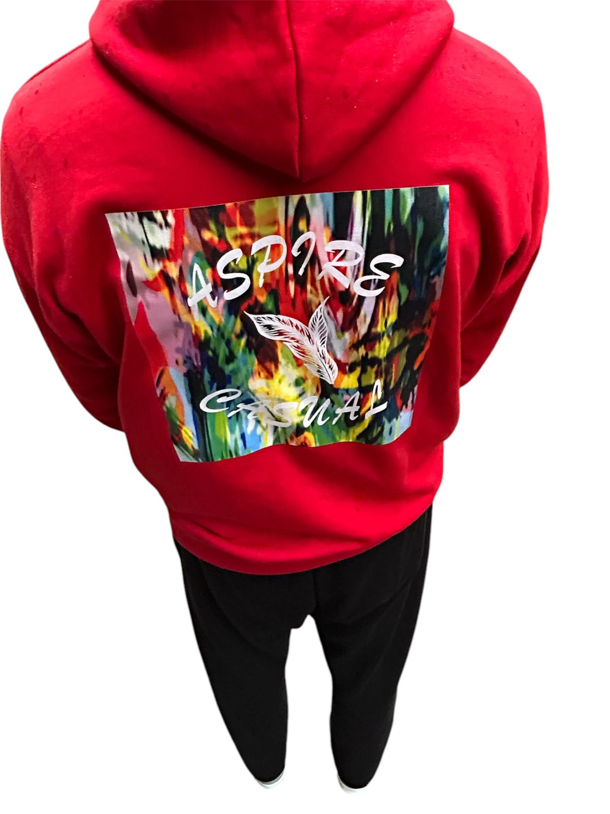 RED HOODIE - Aspire Casual