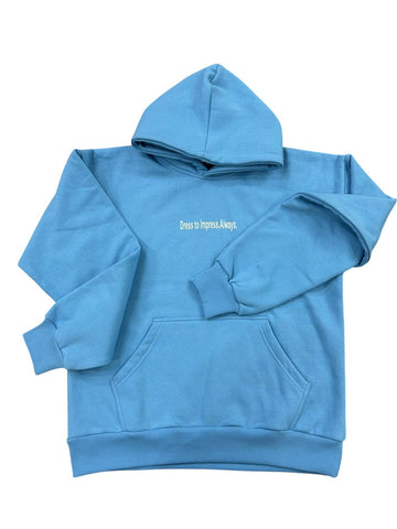 SKY BLUE HOODIE - Aspire Casual